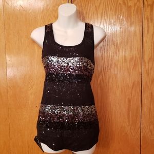 Express sequin racerback Tank